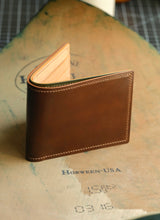 Load image into Gallery viewer, Eight Pocket Traditional Bifold - Horween Middleborough Shell Cordovan & Natural Italian Vegtan