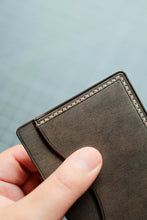 Load image into Gallery viewer, Three Pocket Minimalist - Grey Italian Vegtan & Natural Thread