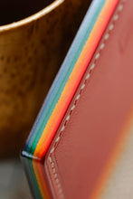Load image into Gallery viewer, Five Pocket Cardcase - Rainbow Buttero Italian Vegtan
