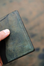 Load image into Gallery viewer, Three Pocket Minimalist - Black Shell Cordovan with Reversed Black Shell Cordovan Accent Pocket