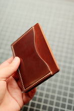 Load image into Gallery viewer, Three Pocket Minimalist - Extra Greasy Garnet Shell Cordovan