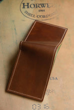 Load image into Gallery viewer, Eight Pocket Traditional Bifold - Horween Middleborough Shell Cordovan & Natural Italian Vegtan