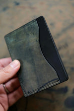 Load image into Gallery viewer, Three Pocket Minimalist - Black Shell Cordovan with Reversed Black Shell Cordovan Accent Pocket