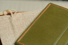 Load image into Gallery viewer, Five Pocket Cardcase - Olive Italian Vegtan & En Fuego Thread