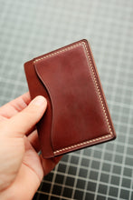 Load image into Gallery viewer, Three Pocket Minimalist - Extra Greasy Garnet Shell Cordovan