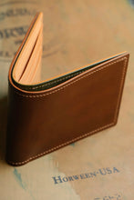 Load image into Gallery viewer, Eight Pocket Traditional Bifold - Horween Middleborough Shell Cordovan & Natural Italian Vegtan