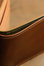 Load image into Gallery viewer, Eight Pocket Traditional Bifold - Horween Middleborough Shell Cordovan & Natural Italian Vegtan