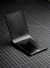 Load image into Gallery viewer, Eight Pocket Traditional Bifold - Black Japanese Shell Cordovan, Black Italian Vegtan & Black Chèvre