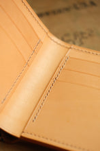 Load image into Gallery viewer, Eight Pocket Traditional Bifold - Horween Middleborough Shell Cordovan & Natural Italian Vegtan