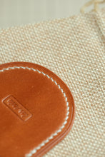 Load image into Gallery viewer, Coin Slip - Natural Horween Shell Cordovan, Ultraviolet Horween Shell Cordovan & Cream Thread.