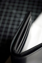 Load image into Gallery viewer, Eight Pocket Traditional Bifold - Black Japanese Shell Cordovan, Black Italian Vegtan & Black Chèvre