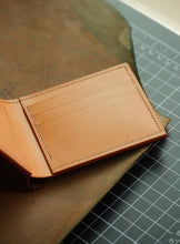 Load image into Gallery viewer, Eight Pocket Traditional Bifold - Horween Middleborough Shell Cordovan & Natural Italian Vegtan