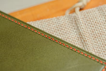Load image into Gallery viewer, Five Pocket Cardcase - Olive Italian Vegtan & En Fuego Thread