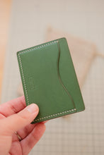 Load image into Gallery viewer, Three Pocket Minimalist - Olive Minerva Leather