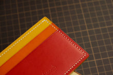 Load image into Gallery viewer, Five Pocket Cardcase - Rainbow Italian Vegtan