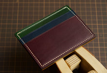 Load image into Gallery viewer, Five Pocket Cardcase - Rainbow Italian Vegtan