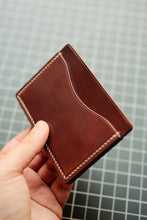 Load image into Gallery viewer, Three Pocket Minimalist - Extra Greasy Garnet Shell Cordovan
