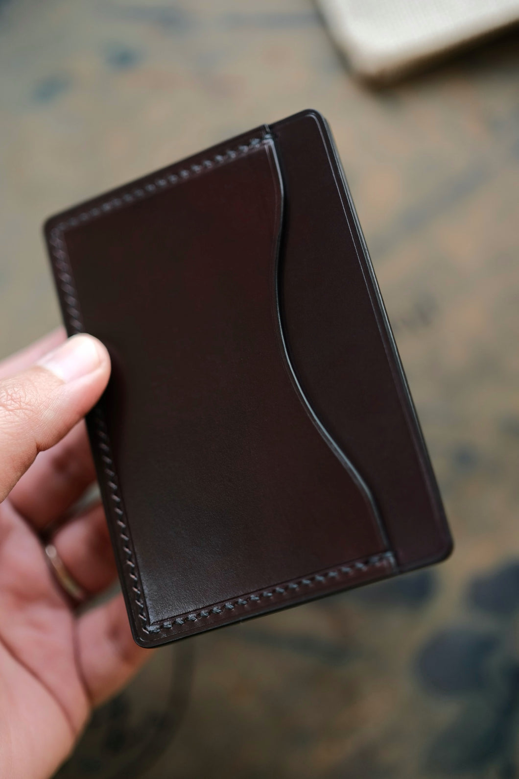 Three Pocket Minimalist - Color 8 Shell Cordovan