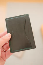 Load image into Gallery viewer, Three Pocket Minimalist - Green Black Wax Burro

