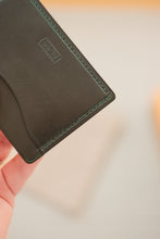 Load image into Gallery viewer, Three Pocket Minimalist - Green Black Wax Burro
