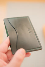 Load image into Gallery viewer, Three Pocket Minimalist - Green Black Wax Burro
