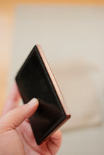 Load image into Gallery viewer, Three Pocket Minimalist - Black, Color 8 and Reversed Black Horween Shell Cordovan
