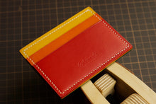 Load image into Gallery viewer, Five Pocket Cardcase - Rainbow Italian Vegtan
